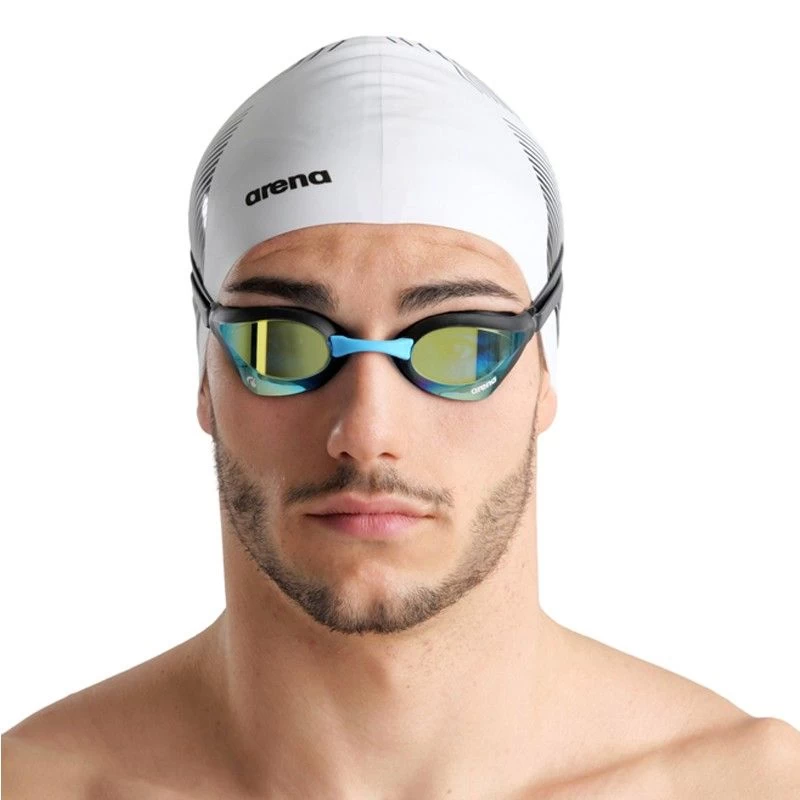 Arena Cobra Core Swipe Mirror - Aqua-Black - Image 2