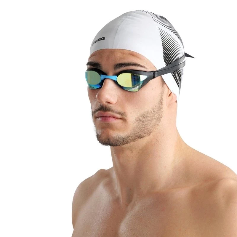 Arena Cobra Core Swipe Mirror - Aqua-Black - Image 3