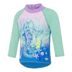 Speedo Toddler Girls Seahorse Long Sleeve Suntop