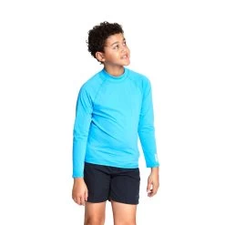 Zoggs Unisex Kids Turquoise Bells Long Sleeve Sun Top