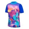 Speedo Girls Cactus Desert Short Sleeve Rashie