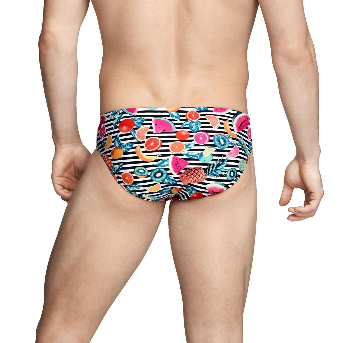 Speedo Mens Fruit Stripe Allover 7cm Brief - Image 2