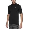 Speedo Mens Black Relaxed Short Sleeve Sun Top