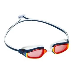 AQUA SPHERE Aquasphere Fastlane Mirror Goggle - Red Lens - Blue-Red