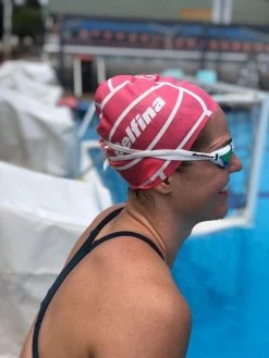 Delfina Swim Cap Pink Water Polo