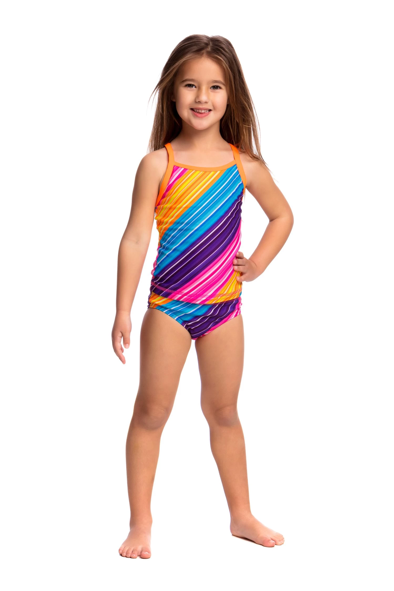 Funkita Fine Lines Toddler Girls Tankini - Image 3
