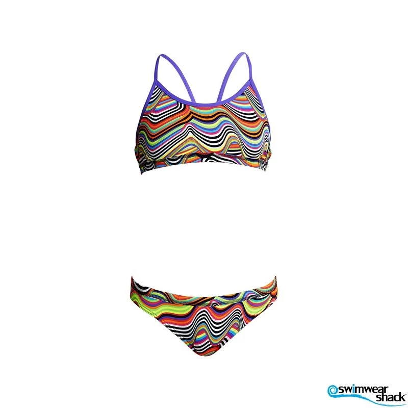 Funkita Girls Racerback Two Piece Dripping - Image 3