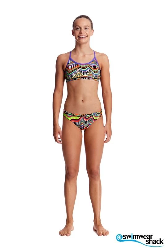 Funkita Girls Racerback Two Piece Dripping - Image 2