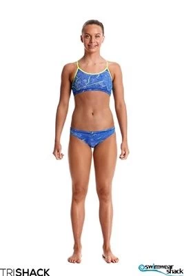 Funkita Girls Sea Salt Racerback Two Piece - Image 2