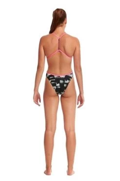 Funkita Ladies Black Swan Twisted One Piece