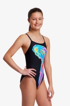 Funkita Icarus Ink Girls Single Strap One Piece
