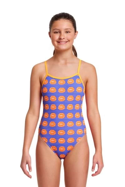 Funkita Lippy Love Girls Single Strap One Piece - Image 5
