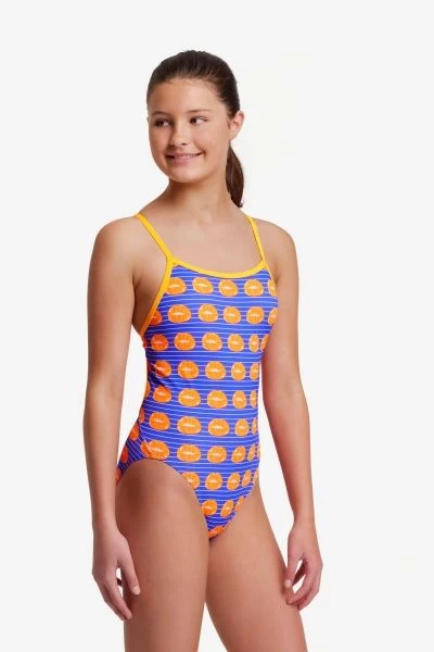 Funkita Lippy Love Girls Single Strap One Piece - Image 2