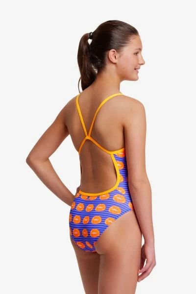 Funkita Lippy Love Girls Single Strap One Piece - Image 3