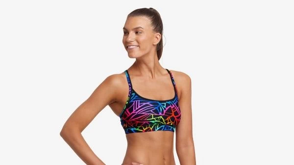 Funkita Rainbow Web Ladies Sports Top - Image 2