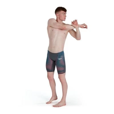Speedo LZR Valor Jammer Charcoal/Teal/Red - Image 8