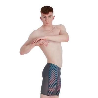Speedo LZR Valor Jammer Charcoal/Teal/Red - Image 5
