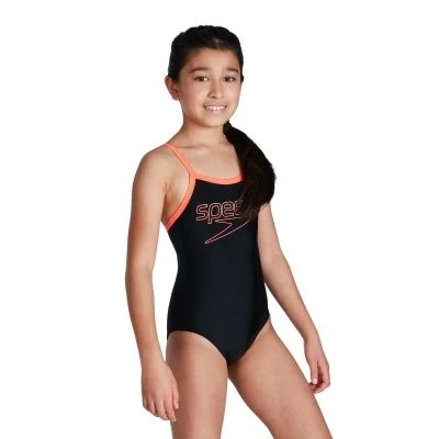 Speedo Girls Boom Logo Thinstrap Muscleback - Image 3