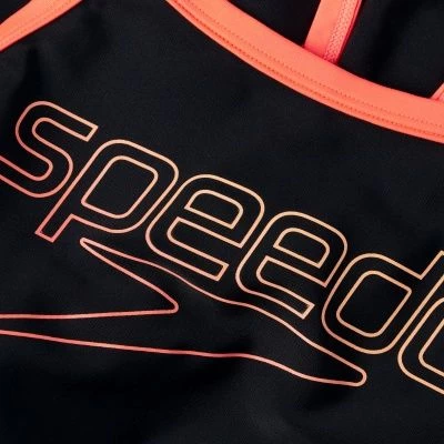 Speedo Girls Boom Logo Thinstrap Muscleback - Image 5