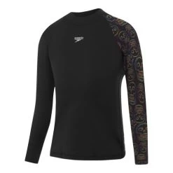 Speedo Skull Long Sleeve Boys Rashtop