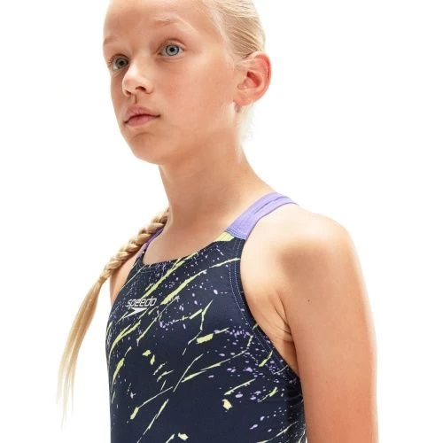 Speedo Girls Fastskin Endurance+ Openback Navy/Lilac - Image 5