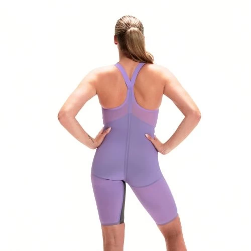 Speedo Womens LZR Pure Valor Closedback Lilac/Charcoal - Image 3
