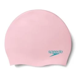 Speedo Plain Moulded Silicone Cap Oyster