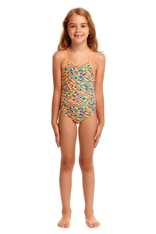 Funkita Toddler Girls Printed One Piece Square Stare
