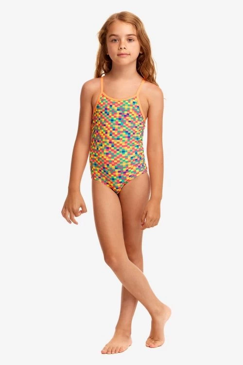 Funkita Toddler Girls Printed One Piece Square Stare - Image 2