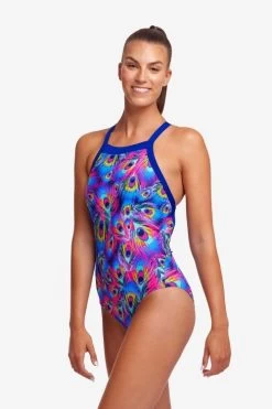 Funkita Ladies Sky Hi One Piece Peacock Paradise