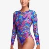 Funkita Ladies Long Shot One Piece Peacock Paradise