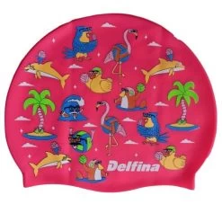Delfina Swim Cap Pool Party Pink