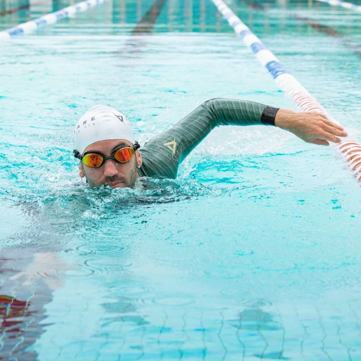 Volare Mens V1 Green Room Triathlon Wetsuit - Image 4