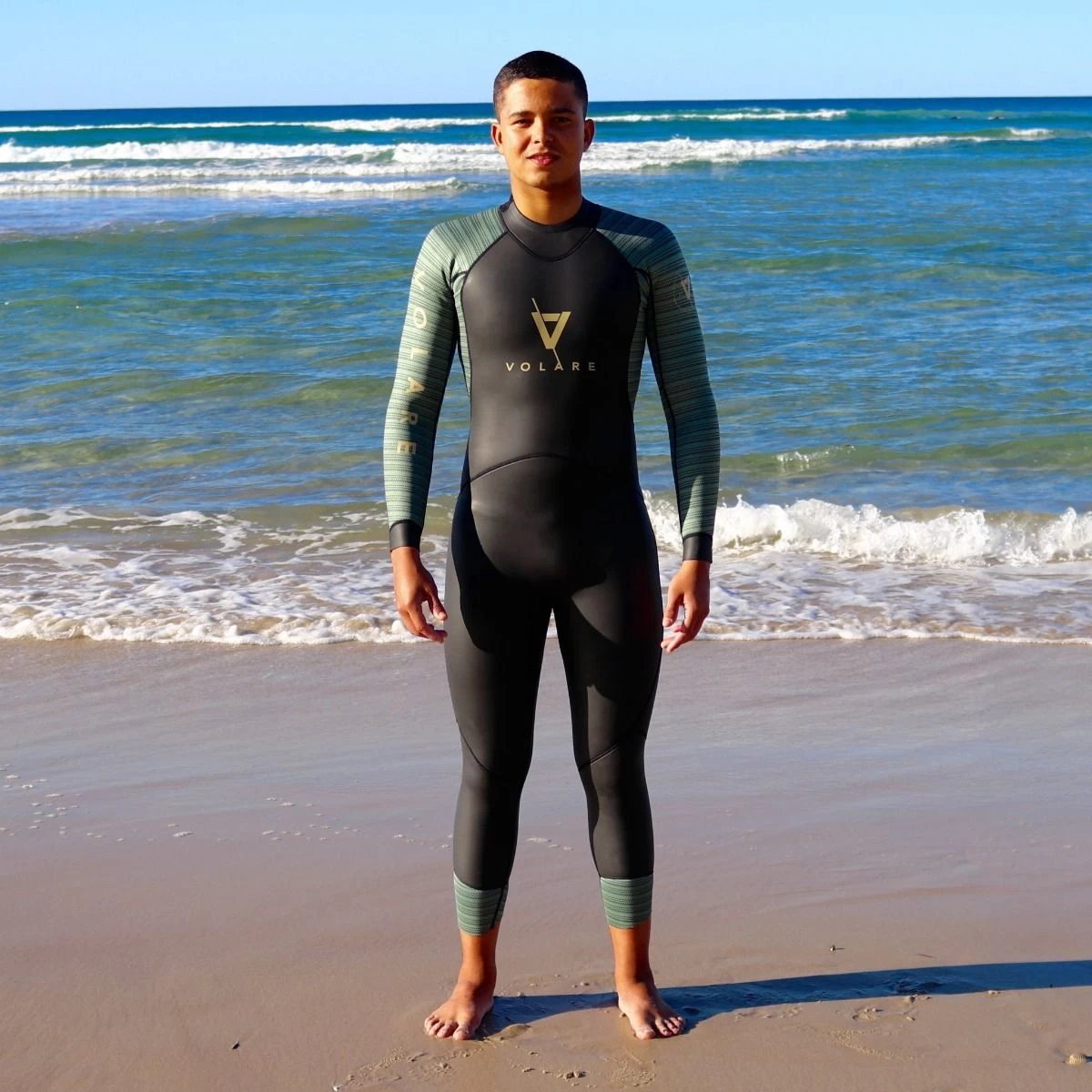 Volare Mens V1 Green Room Triathlon Wetsuit - Image 5