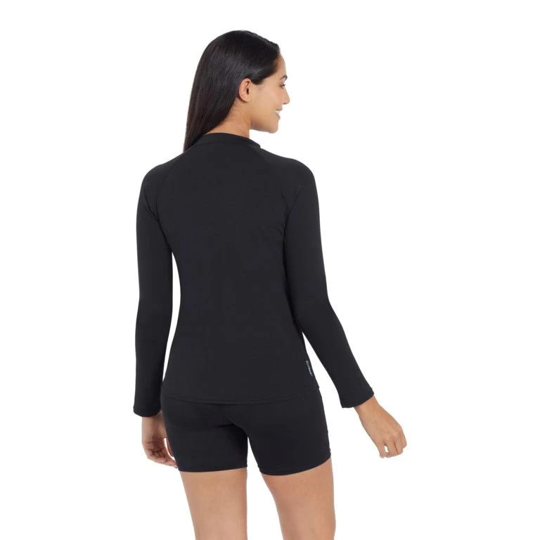 Zoggs Long Sleeve Womens Zip Sun Top - Image 2
